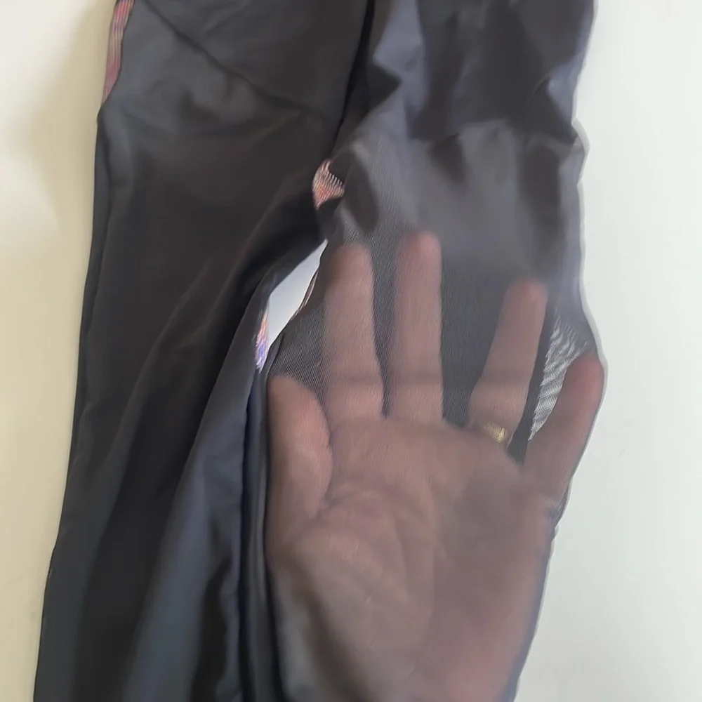 Weissman unitard black purple/pink size L